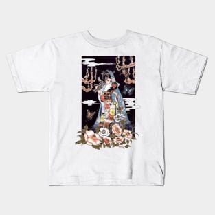 Geisha With Gun Kids T-Shirt